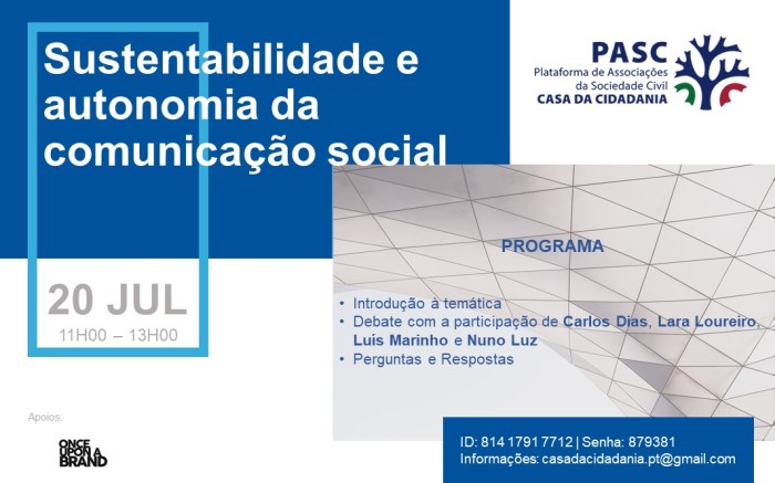 PASC - Cartaz - Comunicação Social - Manhã